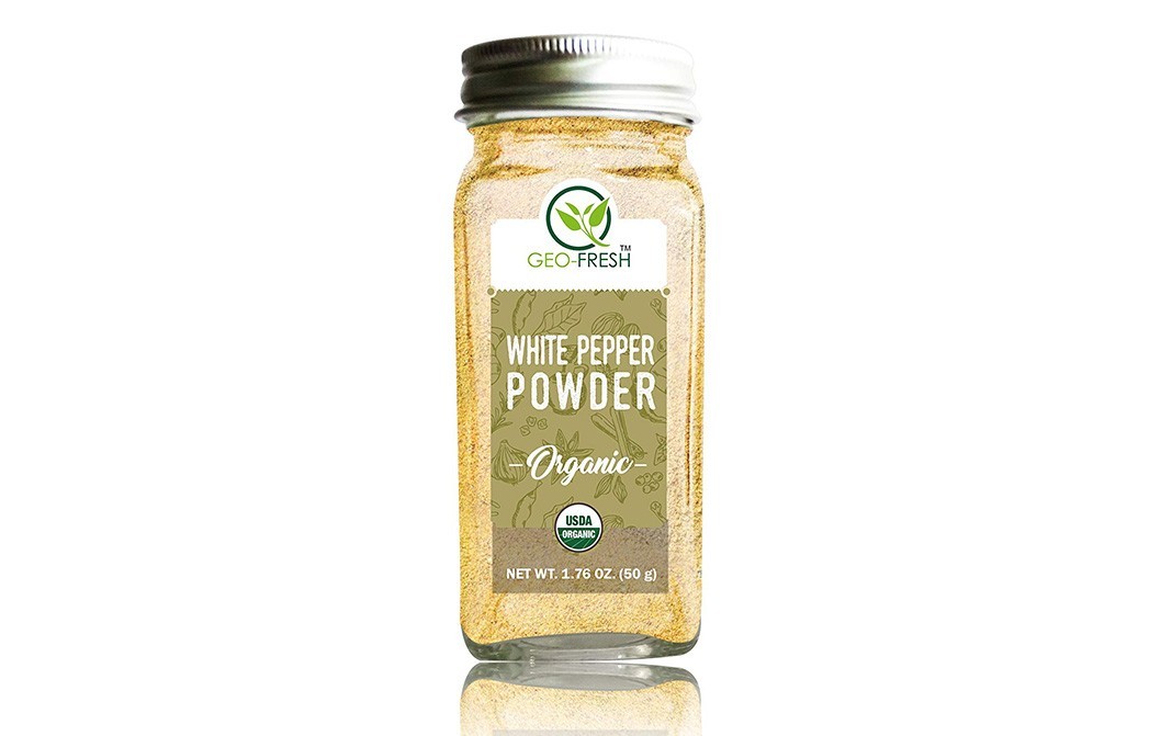 Geo-Fresh Organic White Pepper Powder   Bottle  55 grams